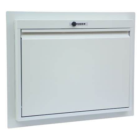 Omnimed Recessed Informatics Work Station In Light Gray ( 25"HX31.75"WX6"D) 291478_LG